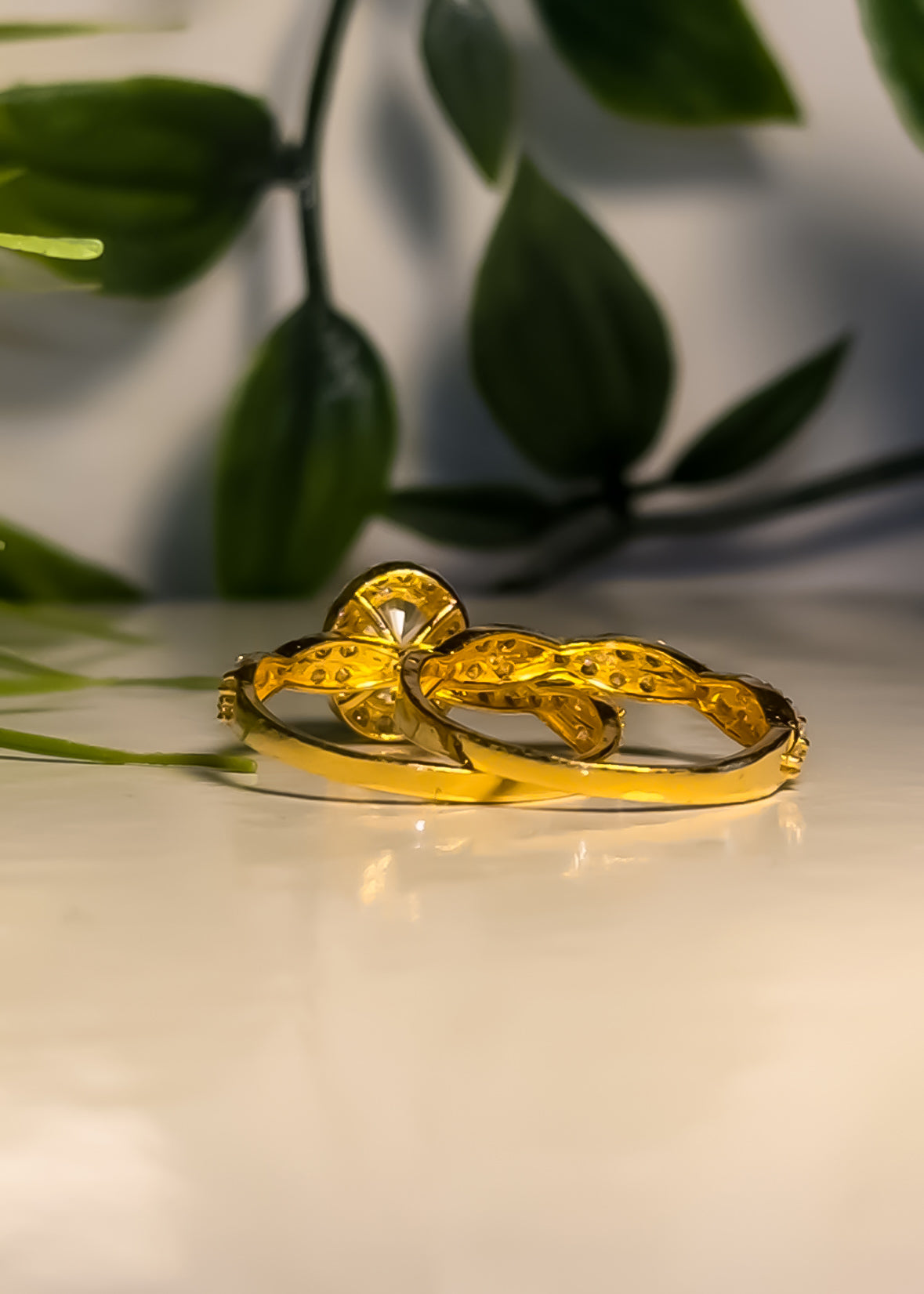 22ct Gold “Adeena” Double Set Rings