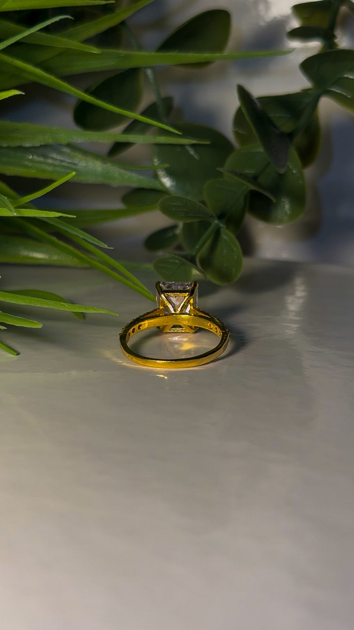 22ct Gold Radiant Cut ‘Salma’ Ring