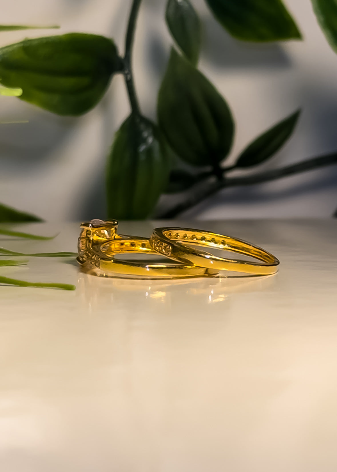22ct Gold “Zaina” Double Set Rings