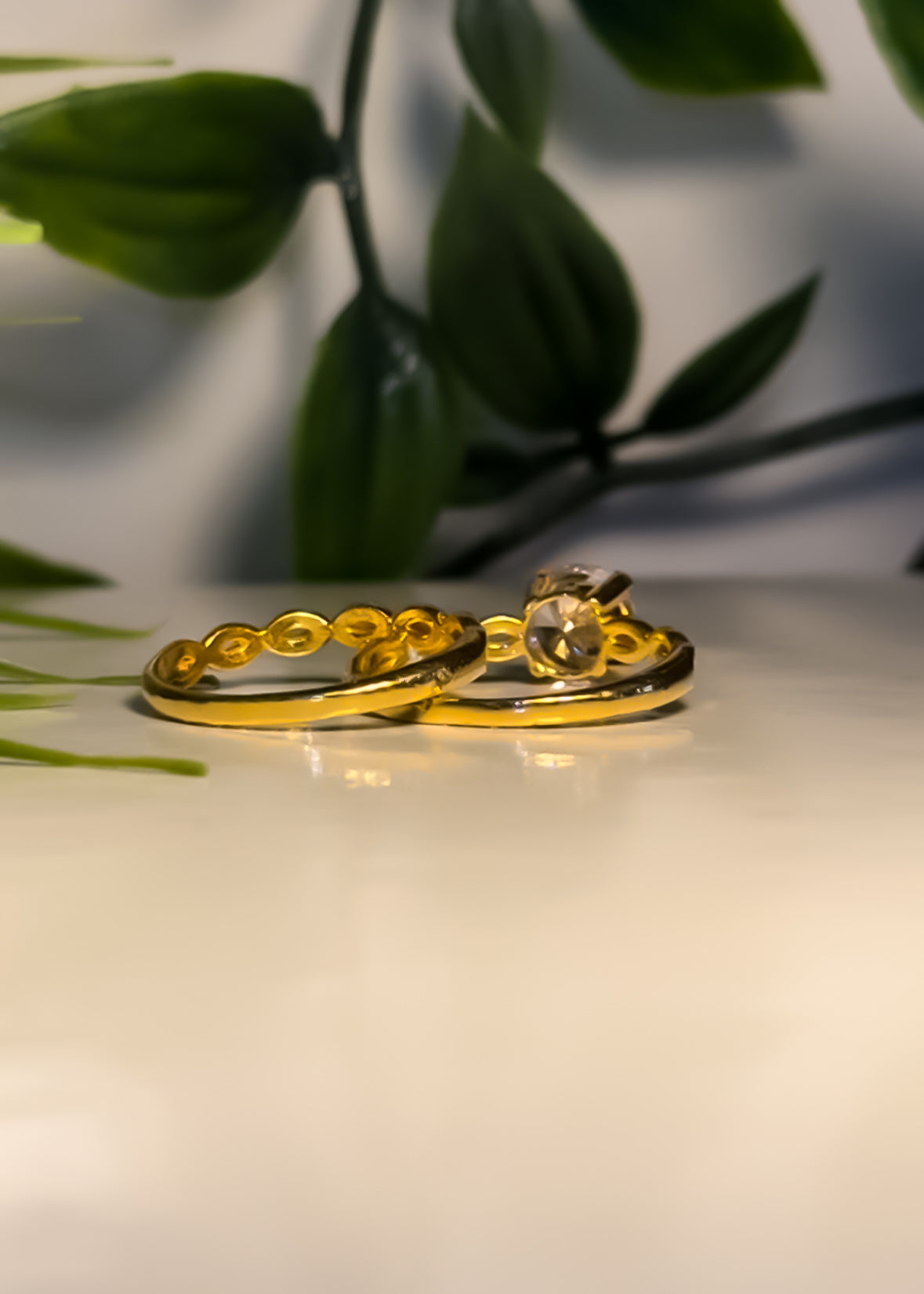 22ct Gold “Tazin” Double Set Rings