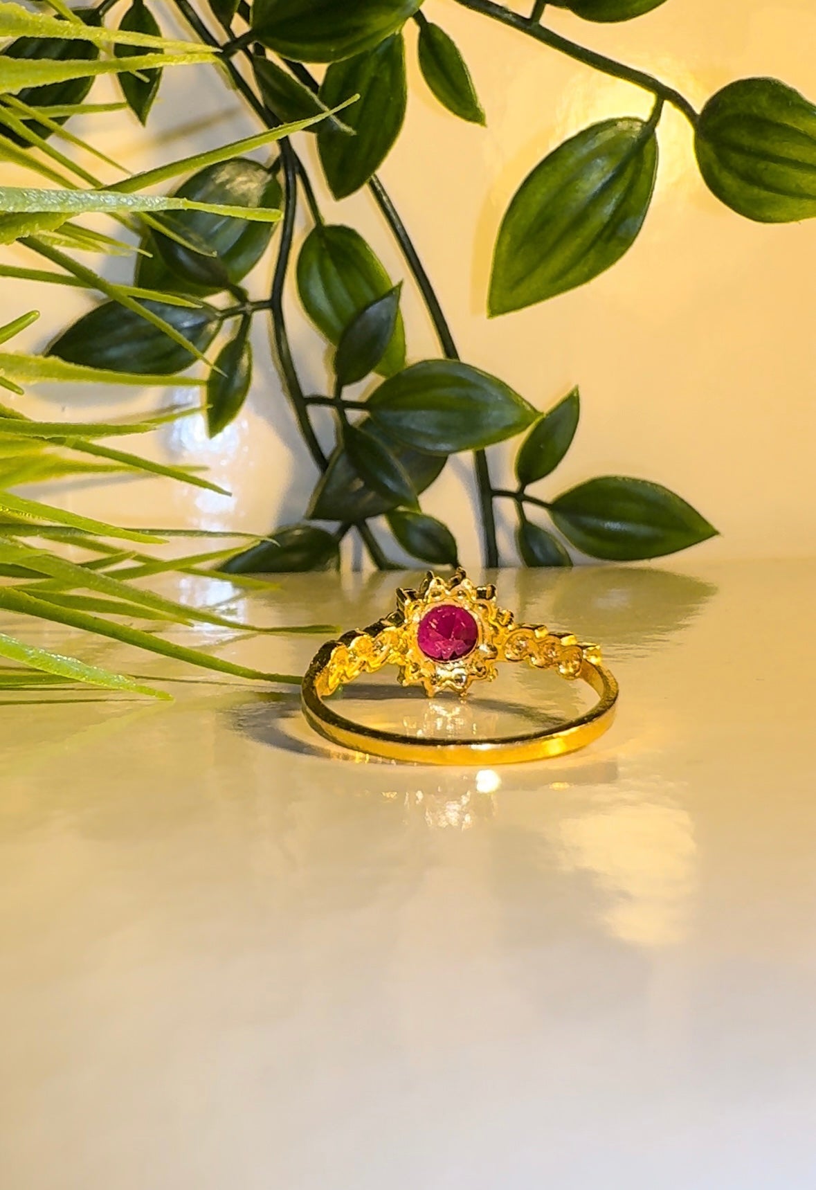 22ct Gold Cluster 'Rose' Ring