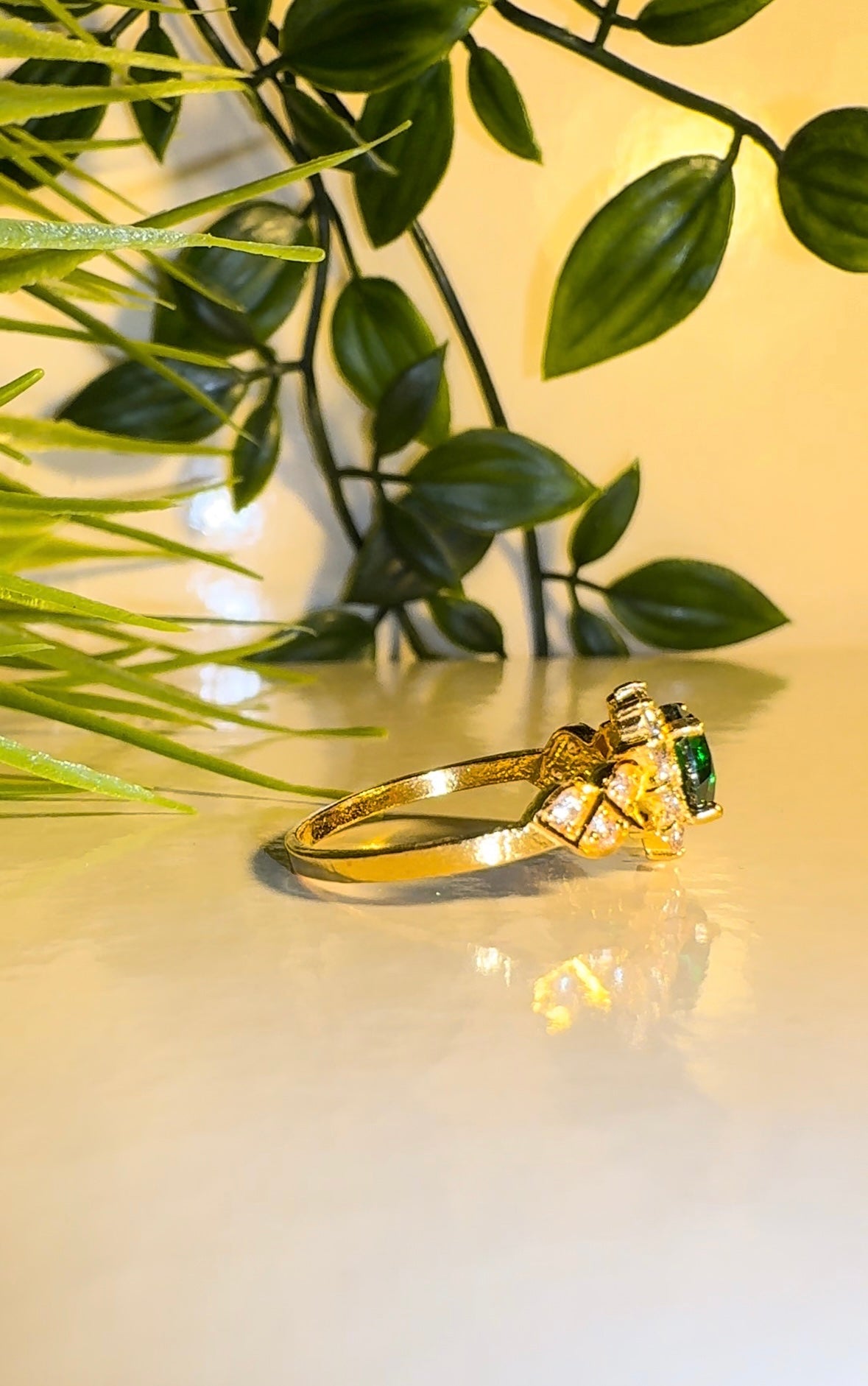 22ct Gold Cluster 'Esha' Ring
