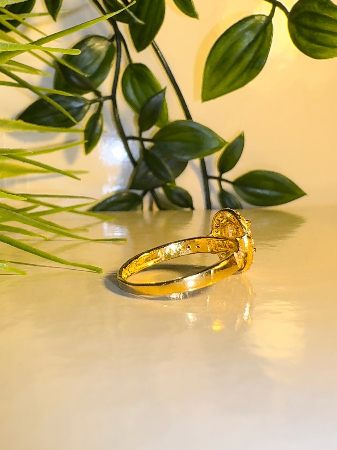 22ct Gold Oval Halo 'Aura' Ring