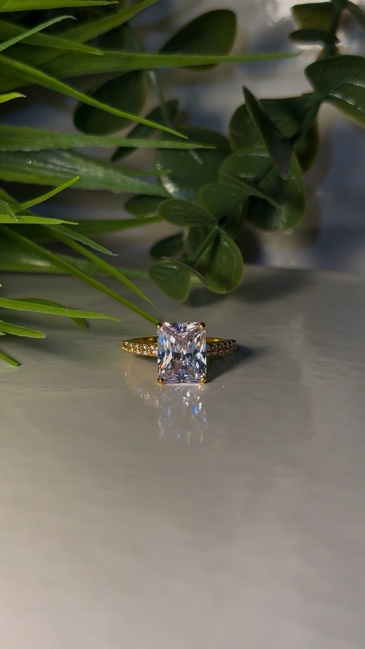 22ct Gold Radiant Cut ‘Salma’ Ring