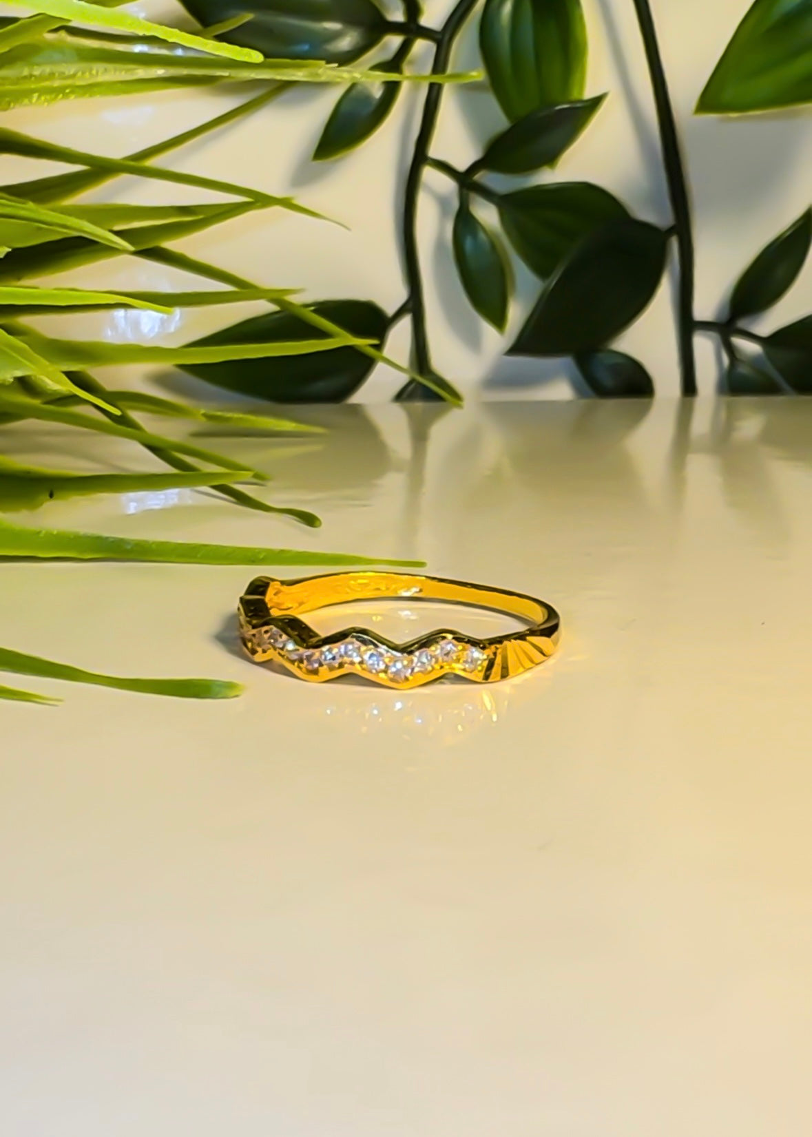 22ct Gold ‘Yasmin’ stackable Band Ring