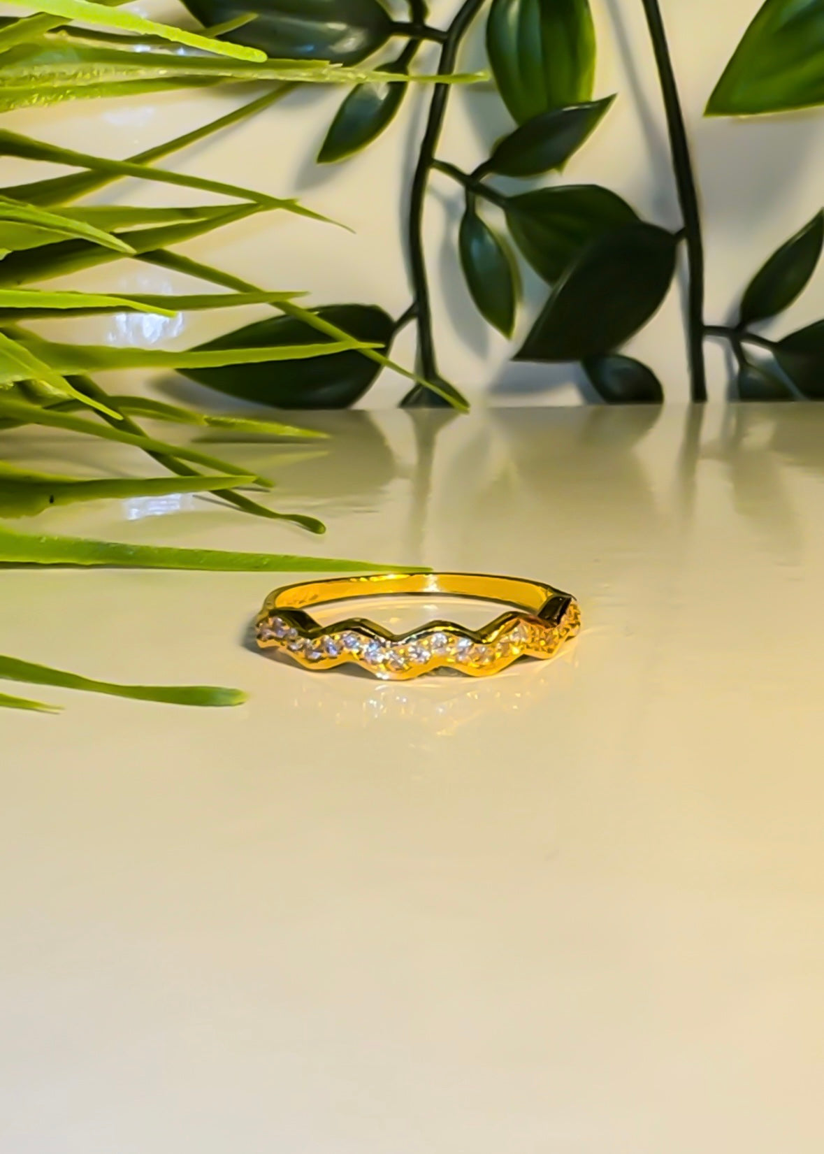 22ct Gold ‘Yasmin’ stackable Band Ring