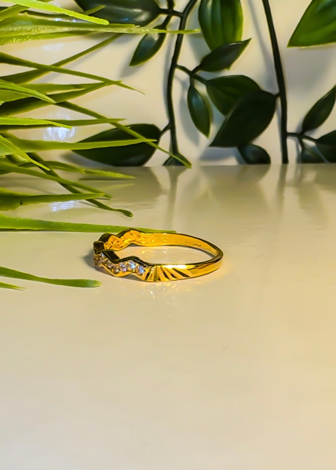22ct Gold ‘Yasmin’ stackable Band Ring